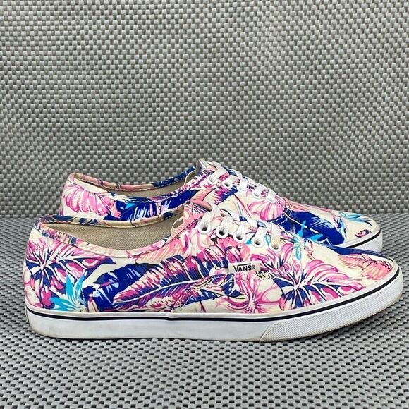 Vans Floral Sneakers Womens 8 Mens 6.5 Pink Colorful Low Top Lace Up Casual - Picture 1 of 11
